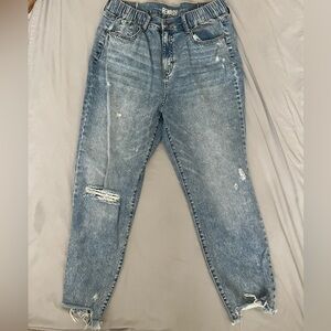 Blue Distressed Women's Jeans